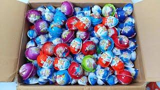 Surprise Eggs Unboxing with Kinder Joy Fun Toys Inside Fun Video | Lot's Of Candies | ASMR