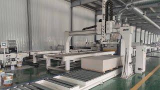 SENLIAN Fiber cement board automatic coating painting line combine with insulation layer press.