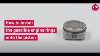 【NPR OFFICIAL】 How to install the piston rings for Gas Engine (English)