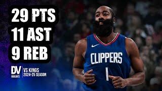 James Harden vs Kings 29 pts 11 ast 9 reb | Mar 09, 2025 | Regular Season