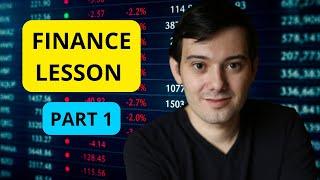 Martin Shkreli Finance Lesson Part 1 (Full Lecture)