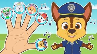 FINGER FAMILY  Learn professions with the dog patrol