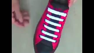 Proper lacing of the shoe