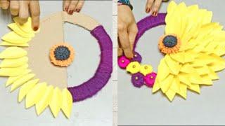 Diy/ Wall hanging craft ideas with Paper And Woollen Thread / Aachi's Campus