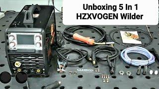 Unboxing  HZXVOGEN 200A Welder, 5 In 1 Multiprocess Welding Machine | TiG Torch