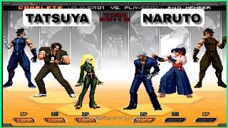 KOF 2002UM - Tatsuya  Vs  Naruto | FT5 | 戦闘員の王 2002um