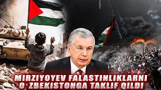 TEZKOR  MIRZIYOYEV FALASTINLIKLARNI OʻZBEKISTONGA TAKLIF QILDI #2025 #palastine #video