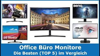 Die besten Office Büro Monitore &  Bildschirme 2024 (TOP 5)  Testsieger Vergleich (gut und günstig)