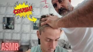 Strong Barber Delivers Powerful Head Massage [$5] – ASMR Relaxation