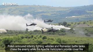 How quickly can NATO forces react Military exercise in Romania !