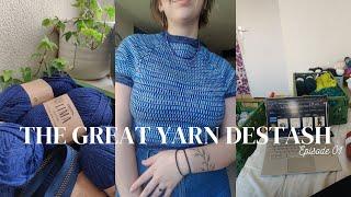 Getting My Yarn Stash Down To ZERO | The Great Yarn De-stash Ep. 01