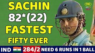 SACHIN TENDULKAR MASSIVE BATTING 82 RUNS | IND VS NZ 2ND ODI MATCH 1994 | SHOCKING BATTING EVER