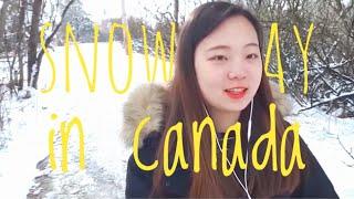 [브이로그] CANADA : 눈 내린 날의 산책! │ 캐나다 리딩위크 │ 캐나다 대학생활