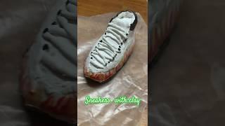 How to make Sneakers with clay #jordanshoes #jordans#nike  #sneakers  #diy  #clayart