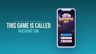 Video promo Baccarat Sim Game.