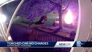 Car torched on Milwaukee's east side, no charges filed