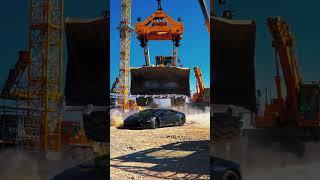 Lamborghini vs. 50-Ton Machine – You Won’t Believe What Happens!