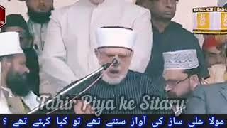 Mola Ali about music (Qawali) ...! Dr Tahir ul Qadri in India sufi Conference