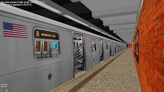 OpenBVE Minis: R153 "R" Test Train at 49th Street