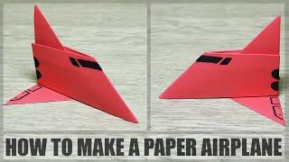 How to make a simple paper plane - DIY paper airplane