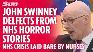 John Swinney deflects from NHS horror stories with predictable attack on Labour