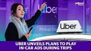 Uber unveils plans to play in-car ads during trips