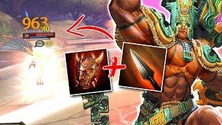 Smite: FULL DAMAGE CHAAC MID BUILD - HEARTSEEKER AND RANGDAS IS NASTY!