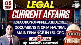 Legal Current Affairs | 05 September | Detailed Analysis | By Abhinav Goswami