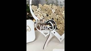 Wedding Guest Book Alternative, Personalized Guest Book for Wedding, Rustic Wedding Decor