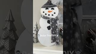 ️ EASY DOLLAR TREE DIY SNOWMAN ️ #christmas #dollartreediy #shortsvideo #shorts #christmas2023