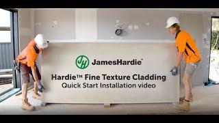 Hardie™ Fine Texture Cladding – Installation Guide