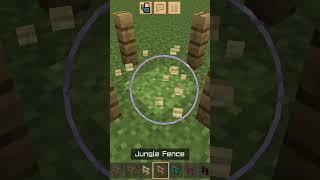 MINECRAFT FENS LOGIC  #minecraftshorts