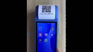 Android 6.0 pos terminal Loyverse app working thermal printer mobile pos machine