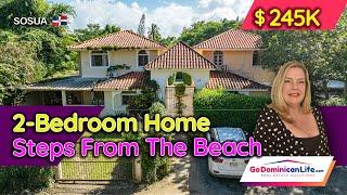 INSIDE A SMALL BEACHSIDE COMMUNITY – 2-Bedroom Sosúa Home | Real Estate Solutions