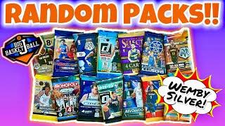 *RANDOM PACKS!* Ripping 25+ Modern Panini Basketball Packs  WEMBY SILVER + Serial #’d Rookie!