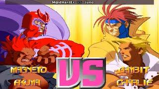 Fightcade  Xmen Vs Street Fighter  M@dHa+tEr  Vs Juno 