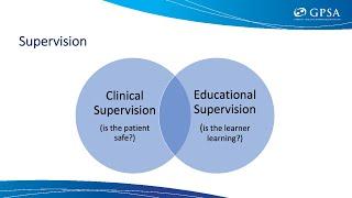 Clinical and Educational Supervision