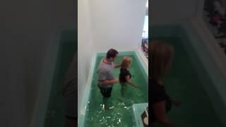 Riley and Joslyn Johnson baptism