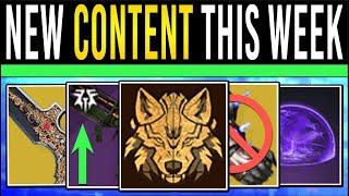 Destiny 2: NEW CONTENT THIS WEEK! Banned EXOTIC, Glitch Update, New Weapons, Armor & Fixes (26 Nov)