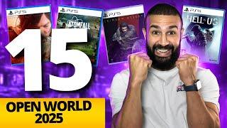 15 OPEN WORLD Games to Play on PS5 in 2025!