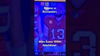 Mike Evans 100th touchdown #mikeevans #ravens #buccaneers #football #shorts #reels