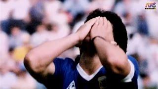 A Maradona no le sale una en México 86