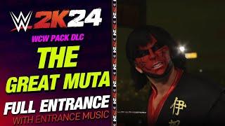 THE GREAT MUTA WCW DLC WWE 2K24 ENTRANCE - #WWE2K24 THE GREAT MUTA WCW DLC PACK