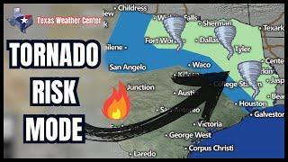 LIVE UPDATE: Texas Severe Storms & Major Wildfire Threat Late Tonight & Tuesday