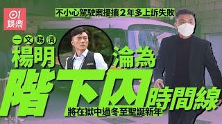 楊明不小心駕駛案擾攘2年多上訊失敗　一文睇清時間線終成階下囚