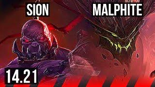 SION vs MALPHITE (TOP) | KR Diamond | 14.21