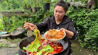 今天做个又香又辣的豆豉火锅吃过瘾 Make a delicious fermented soybean hotpot today