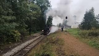 Steam locomotives in action on a rainy day!!! 170th anniversary of the Upper Silesian Narrow Gauge!