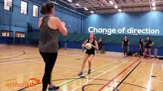 Preseason Netball Drill #1 Using Flat Space Markers