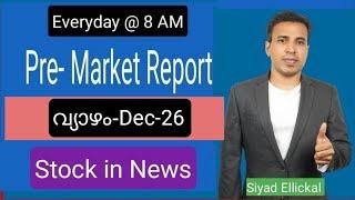 Pre Market News | Stock Market News Malayalam | Stock Market Kerala